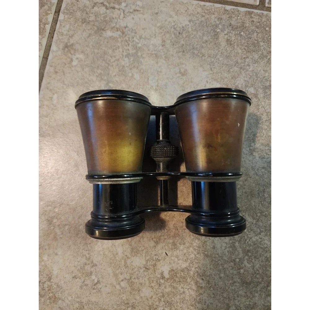 Antique Mollenkopf Stuttgart Brass Field Glasses Vintage Binoculars Germany